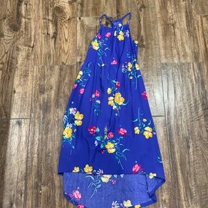 Blue floral dress